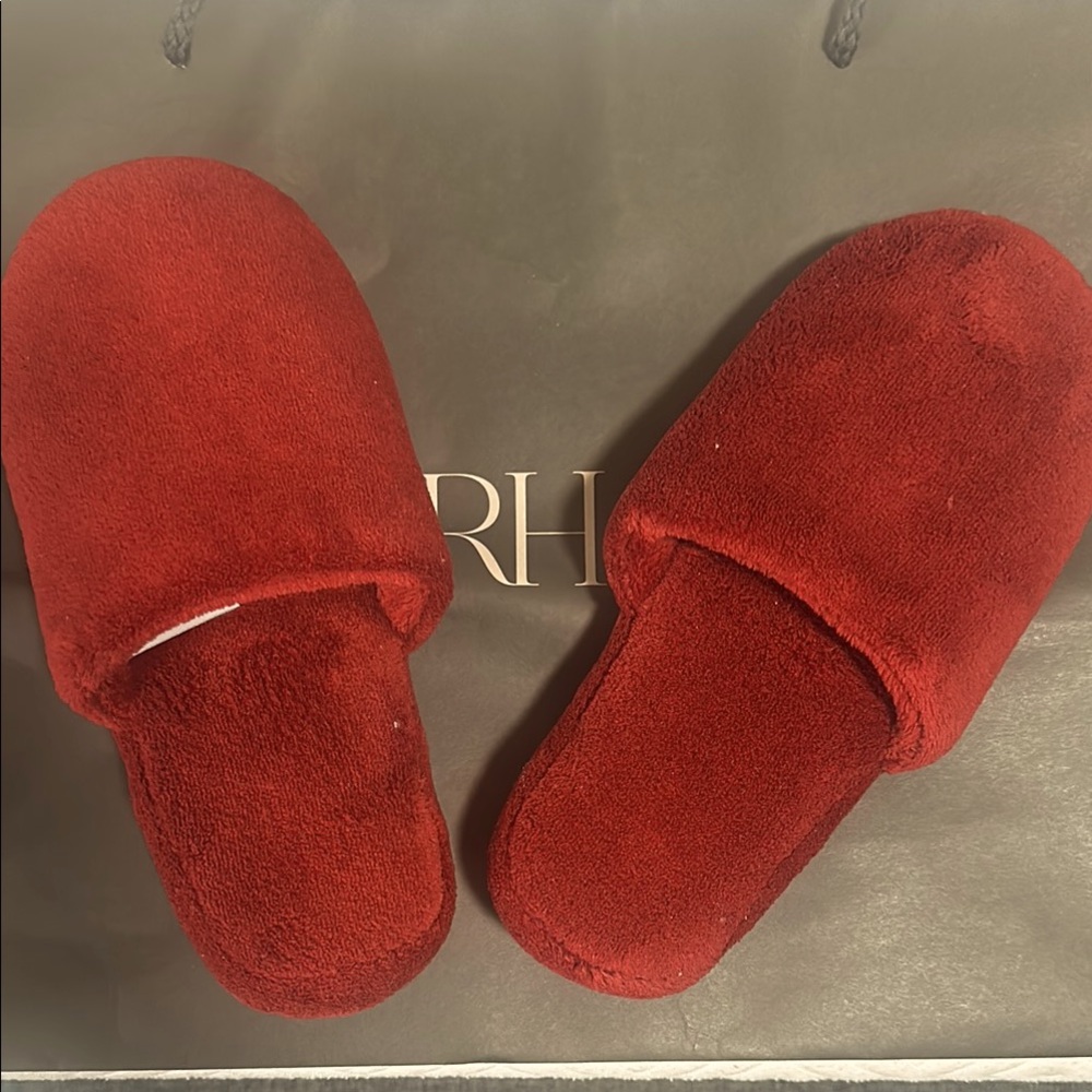 Luxury Plush Red Slippers